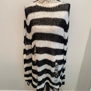 Killstar Pugsley Striped Sweater